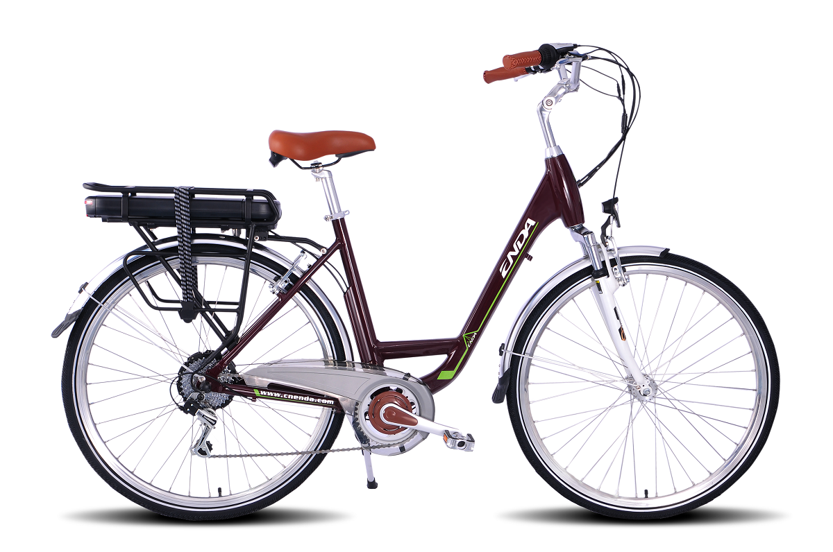 XNT Aluminum Frame Commuter Electric Bike with Back Seat